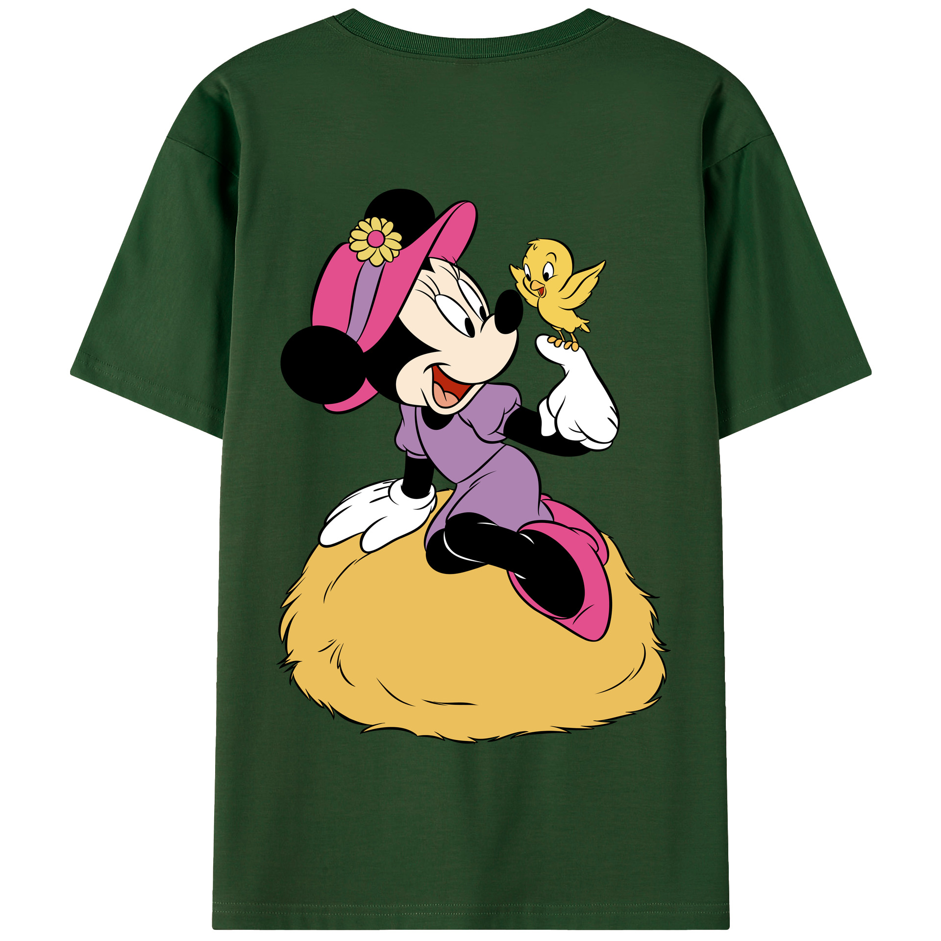 （画像用） ミッキーマウス Mickey Mouse 綿100％半袖Tシャツ（背面プリント）